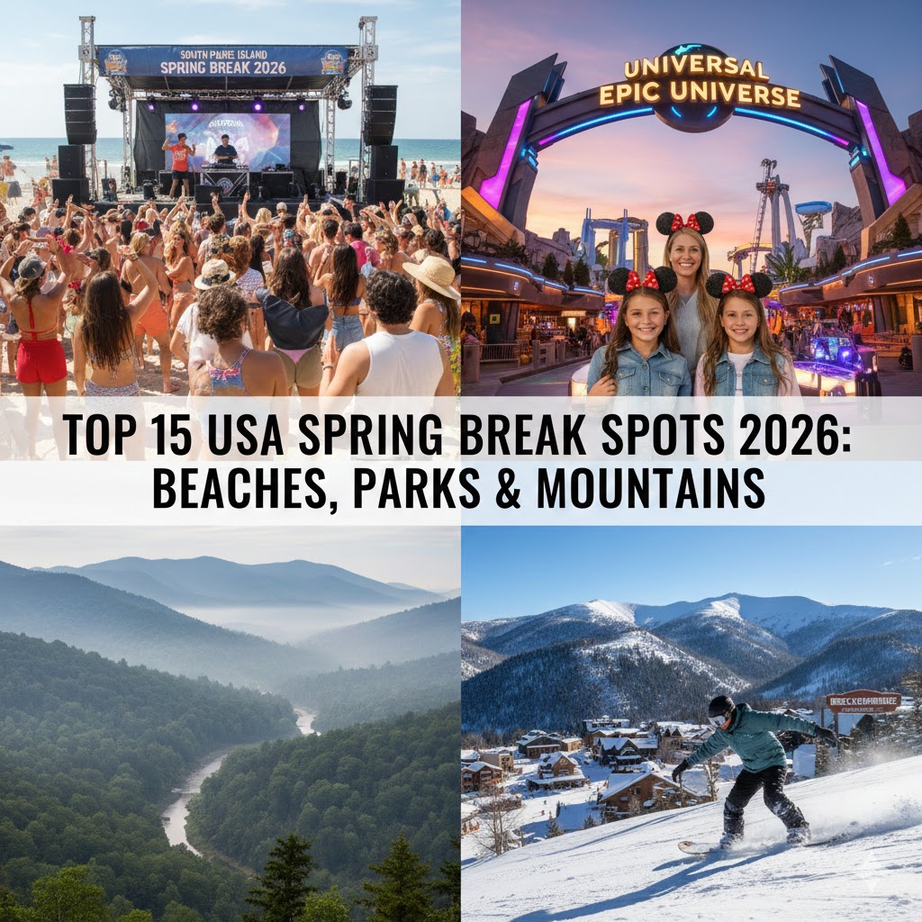 Top 15 Spring Break Spots in the USA (2026)